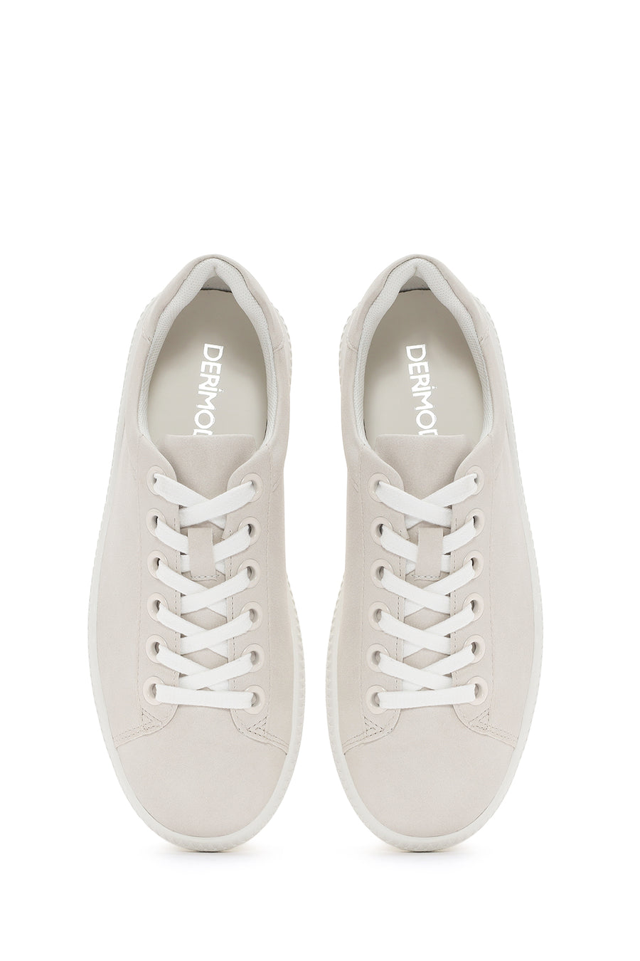 Kadın Beyaz Bağcıklı Sneaker