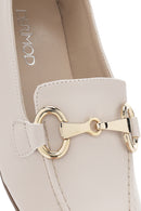 Women's Cream Masculine Loafer | Derimod