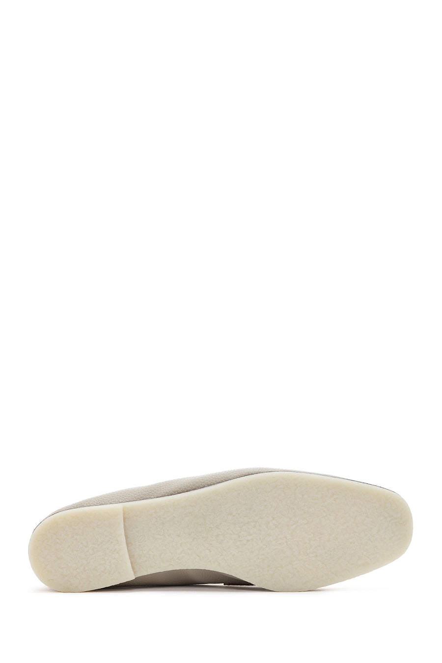 Kadın Krem Maskülen Loafer