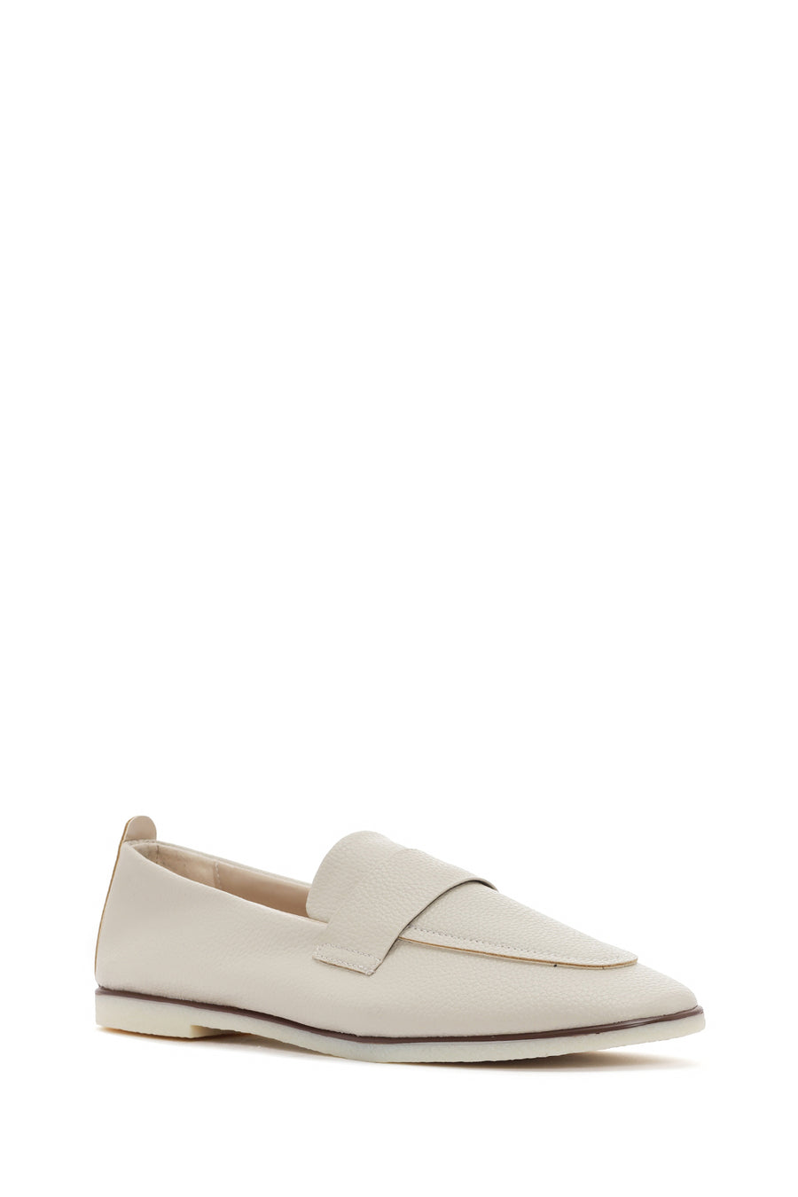Kadın Krem Maskülen Loafer