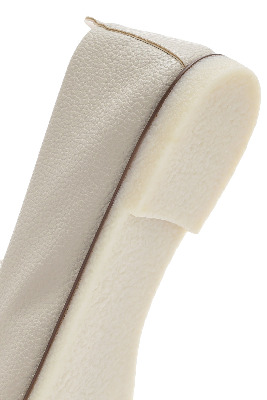 Kadın Krem Maskülen Loafer