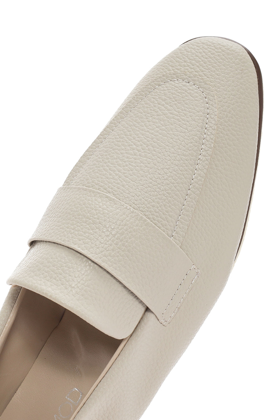 Kadın Krem Maskülen Loafer