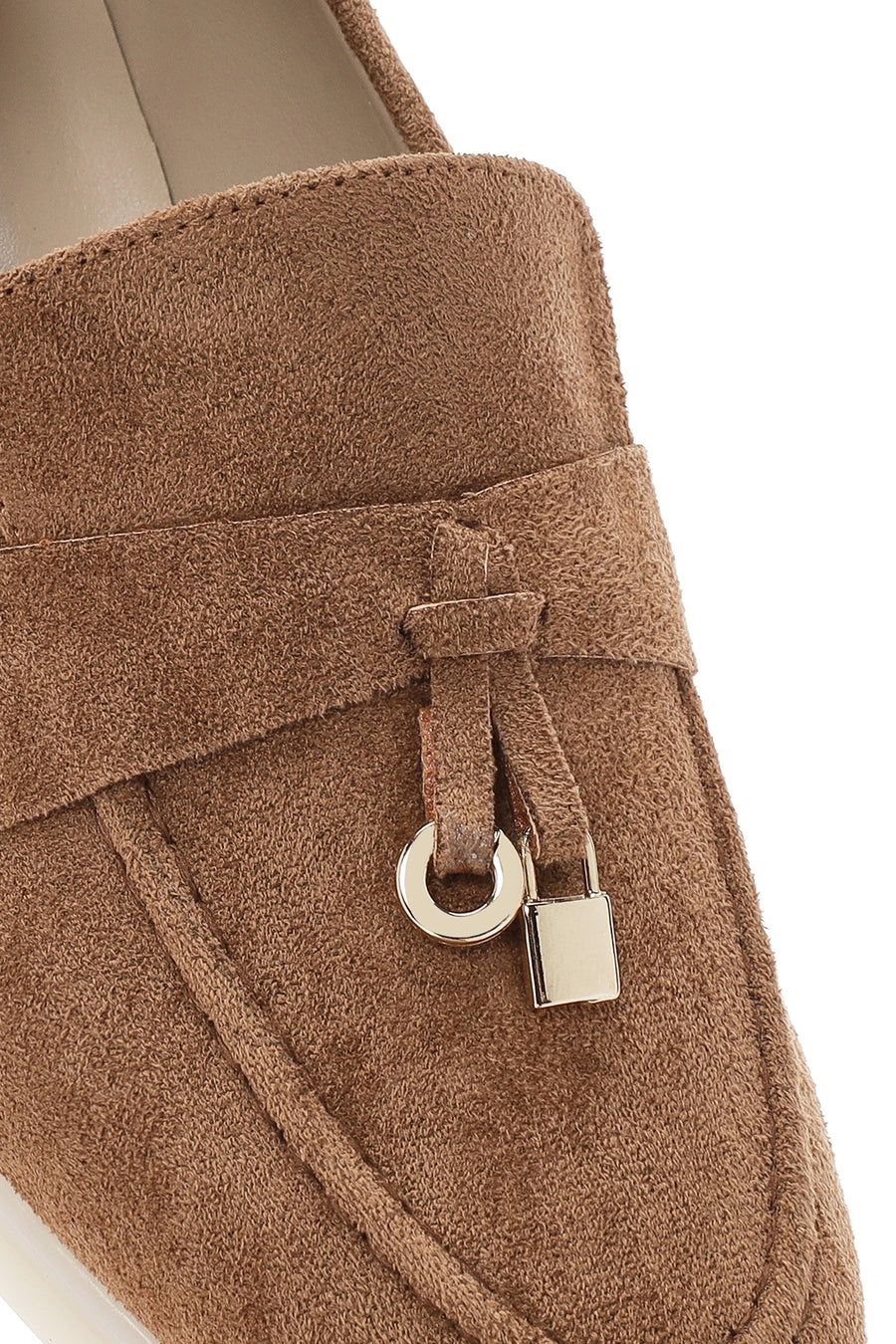 Kadın Taba Püsküllü Süet Maskülen Loafer