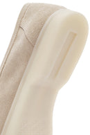 Kadın Bej Püsküllü Süet Maskülen Loafer | Derimod