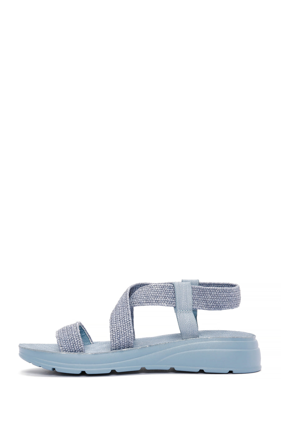 Women's Blue Straw Sandals
