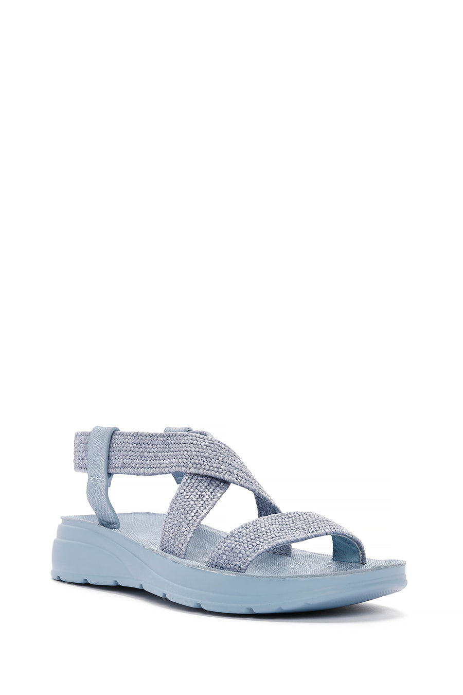 Women's Blue Straw Sandals