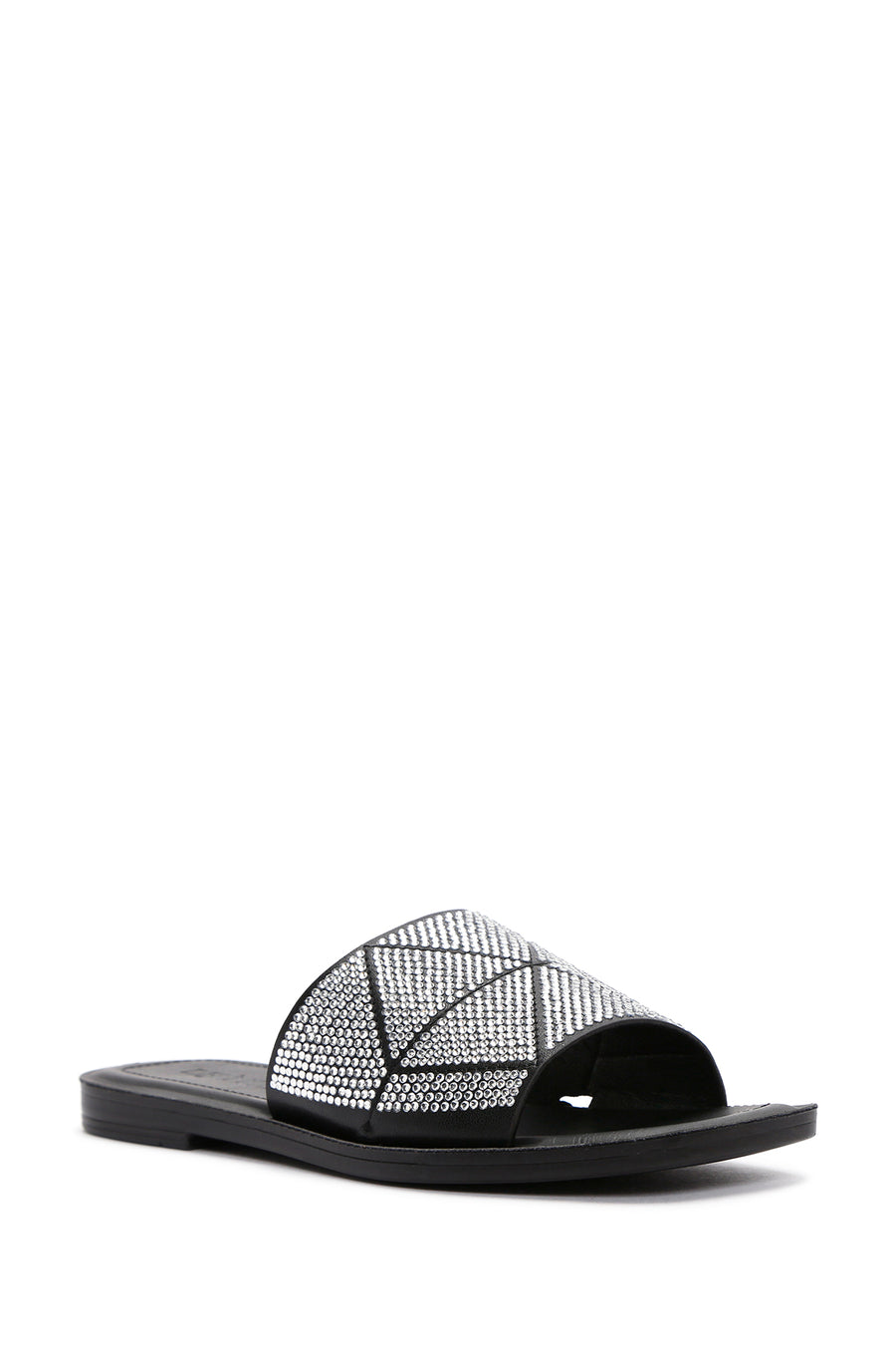 Women's Black Stone Slippers