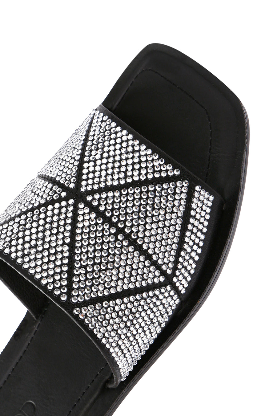 Women's Black Stone Slippers