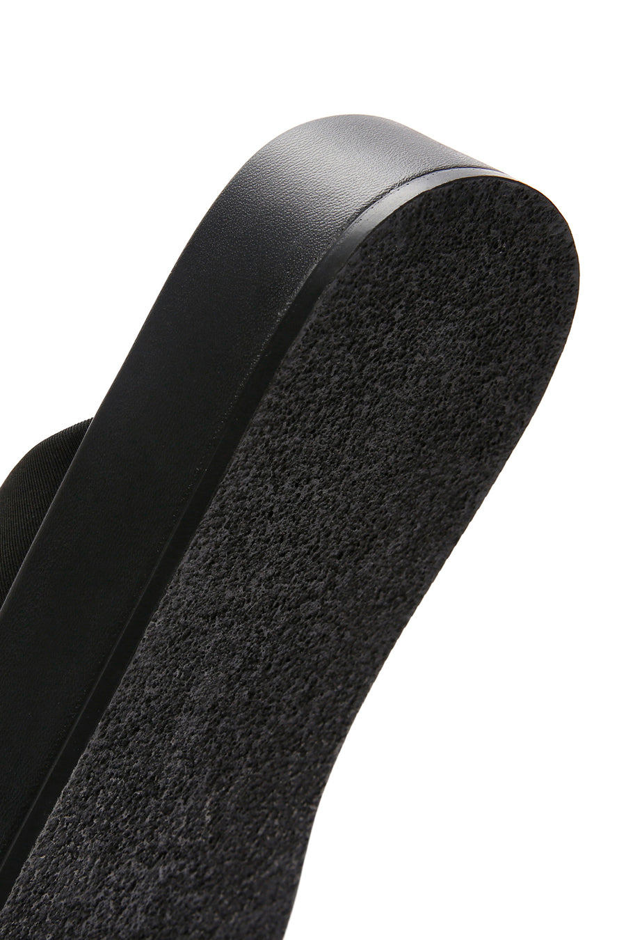 Women's Black Thick Soled Slippers