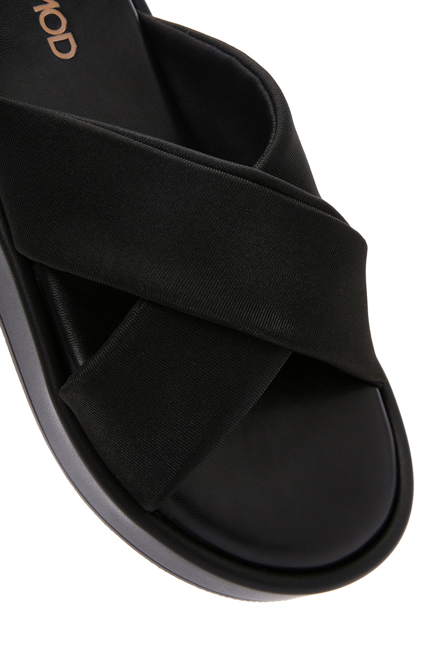 Women's Black Thick Soled Slippers