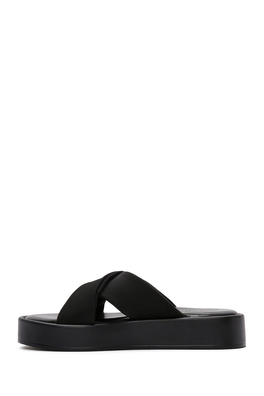 Women's Black Thick Soled Slippers
