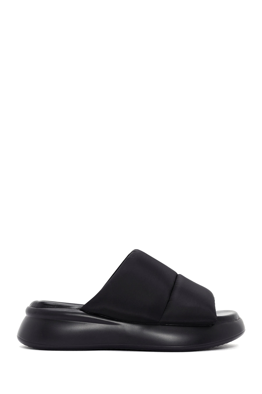 Women's Black Thick Soled Slippers 24SFE48506F | Derimod