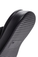 Women's Black Thick Soled Slippers | Derimod