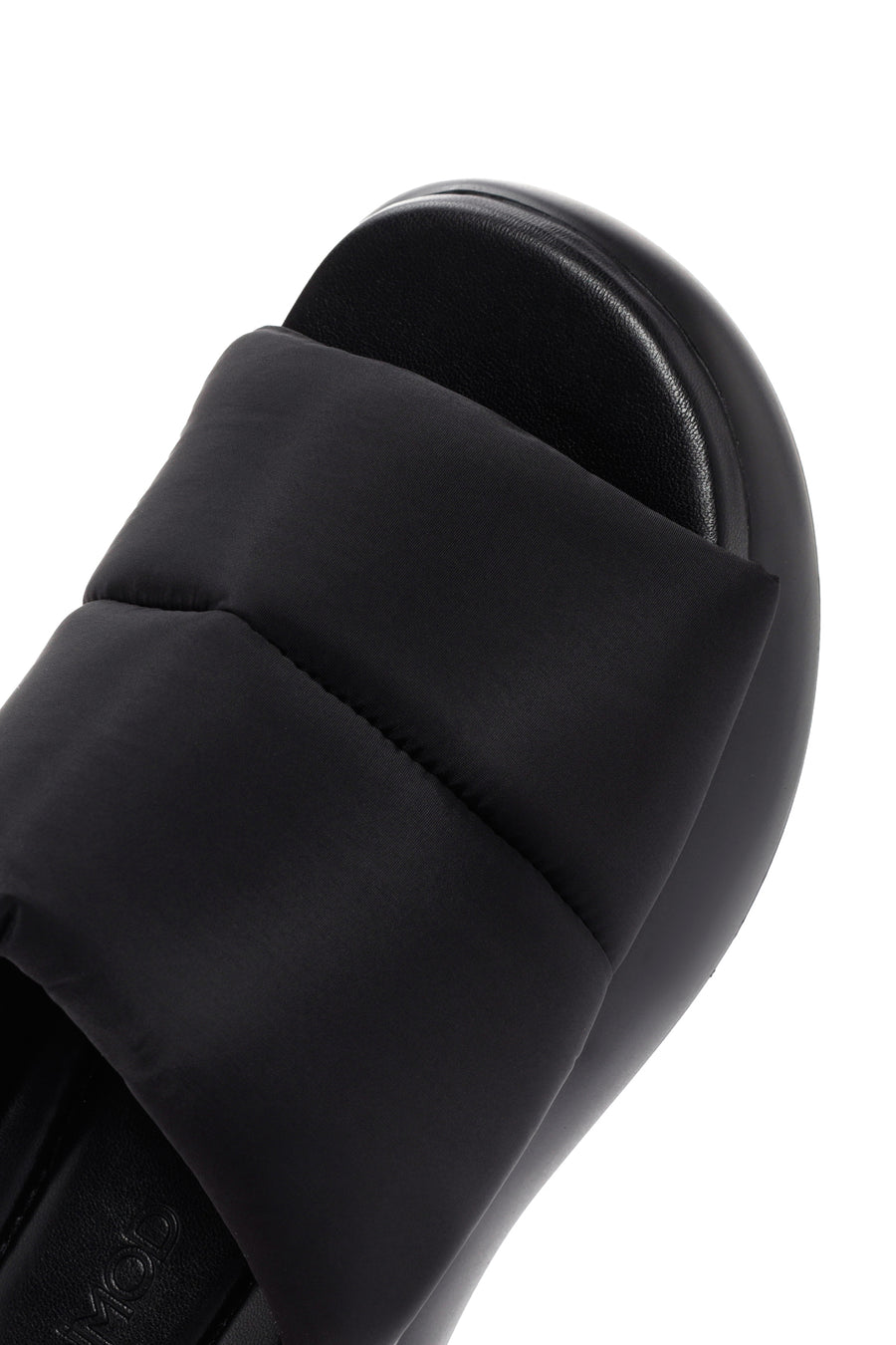 Women's Black Thick Soled Slippers