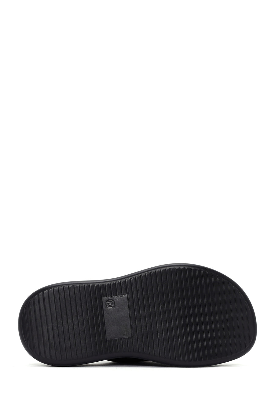 Women's Black Thick Soled Slippers