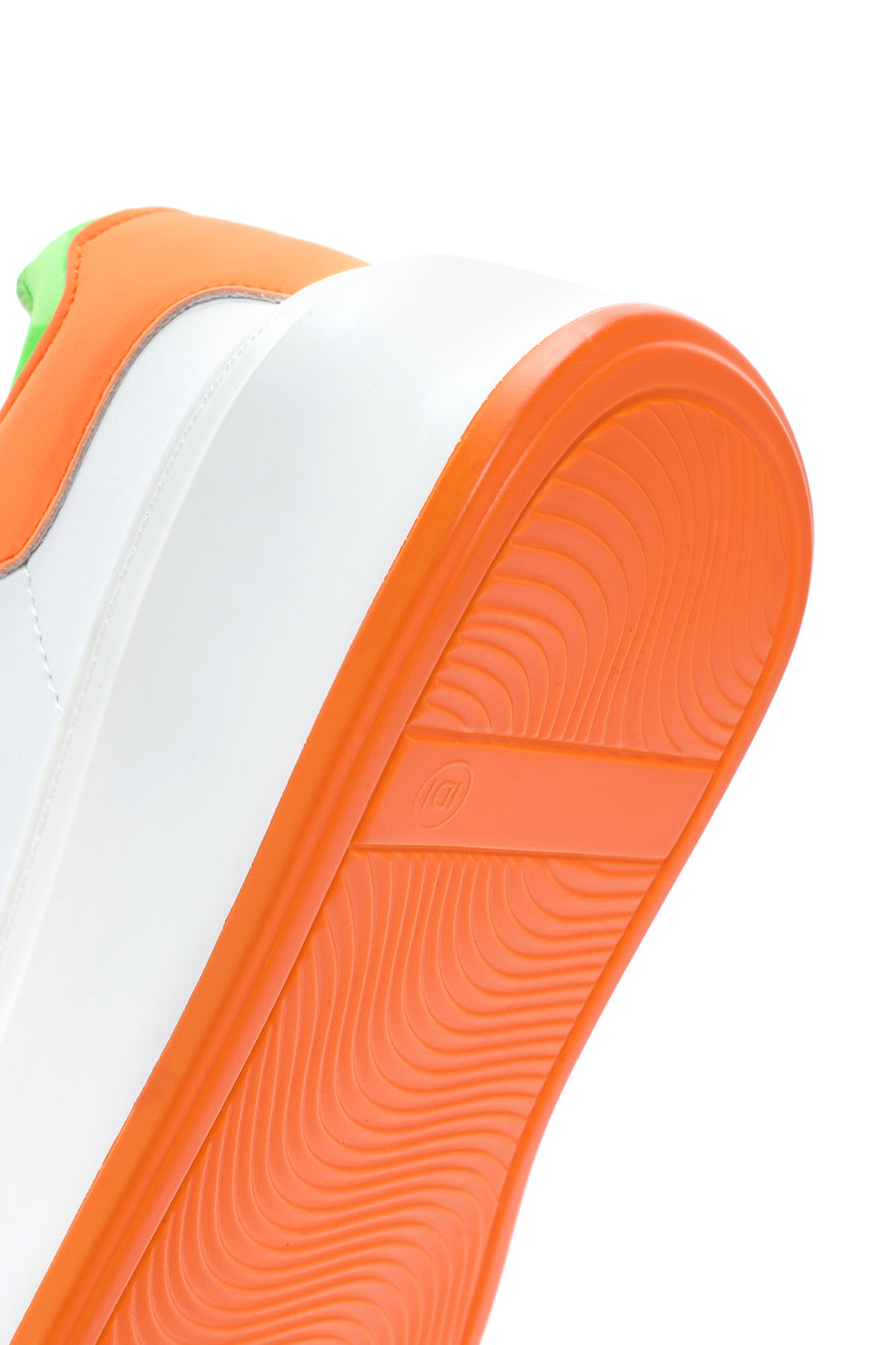 Women's White Lace-Up Thick Soled Sneaker
