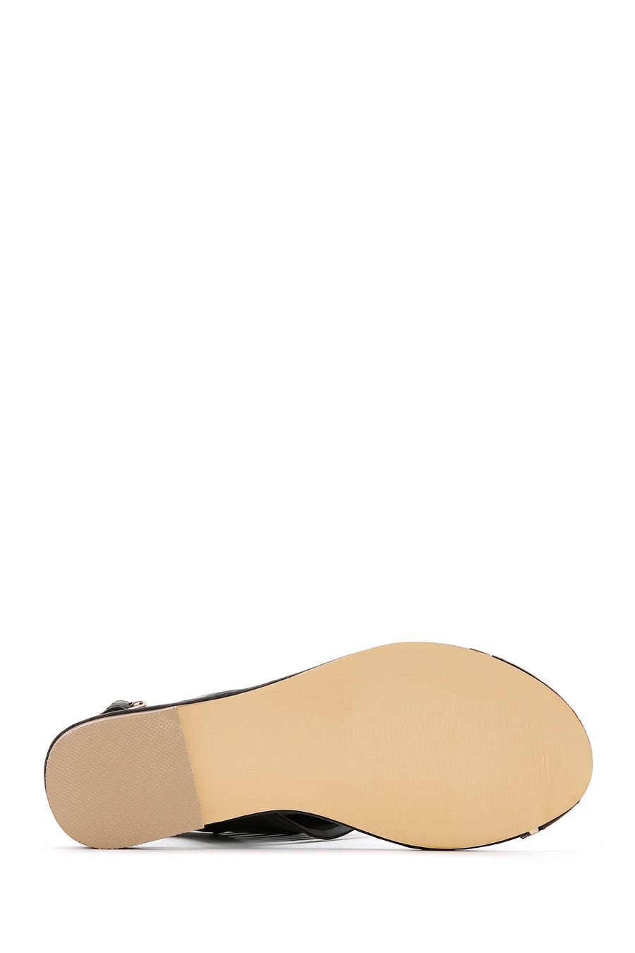Women's Black Ankle Strap Flip Flops Sandals