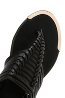 Women's Black Ankle Strap Flip Flops Sandals | Derimod
