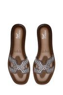 Kadın Siyah Taşlı Jelly Terlik | Derimod