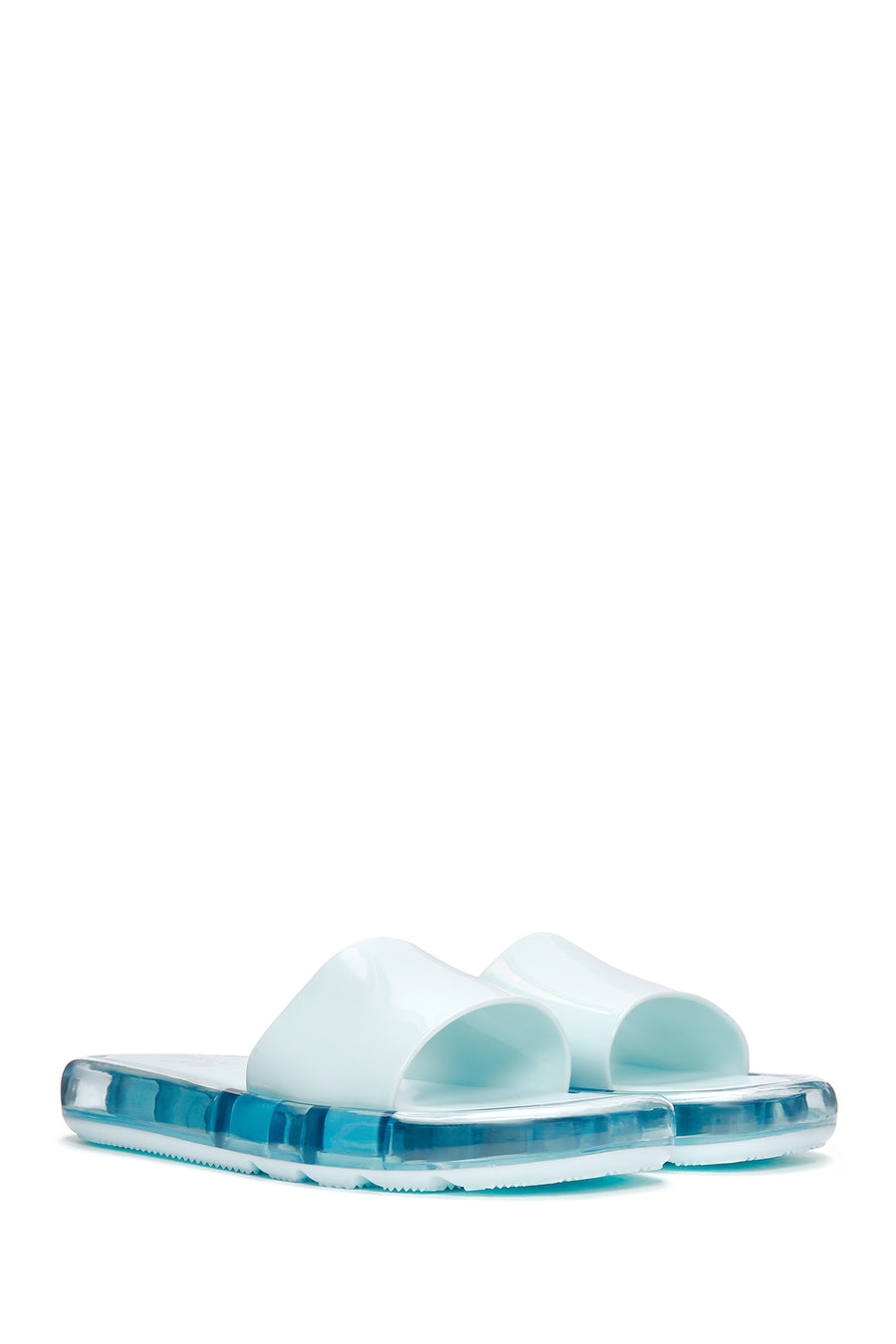 Women's Blue Jelly Slippers