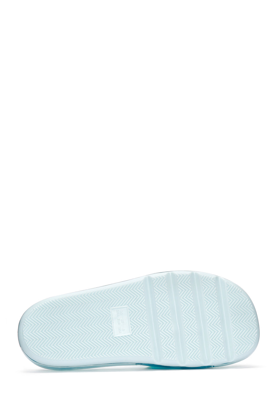 Women's Blue Jelly Slippers