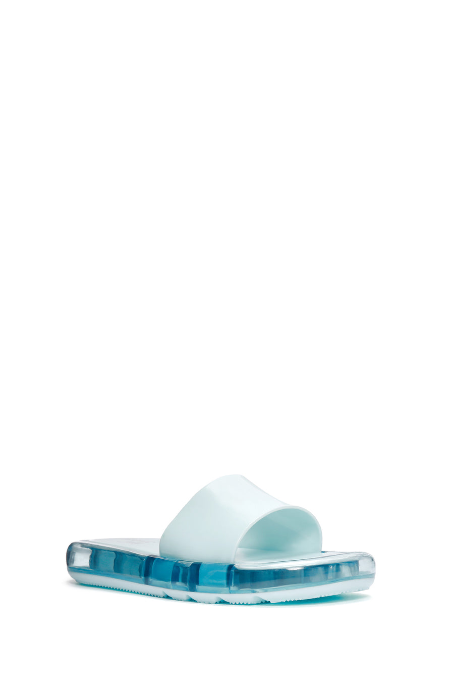 Women's Blue Jelly Slippers