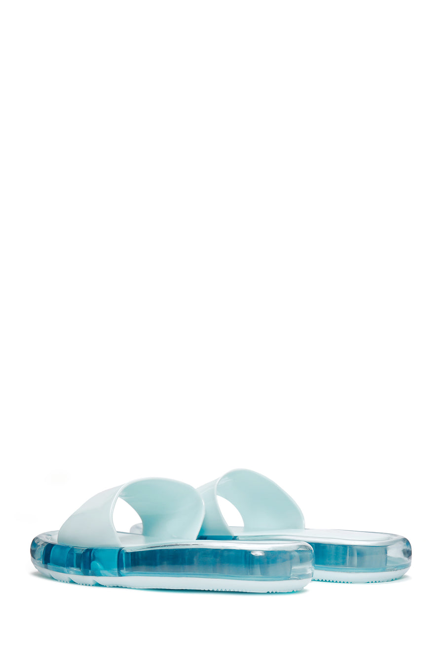 Women's Blue Jelly Slippers