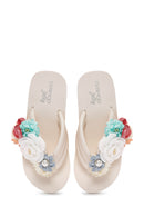 Kadın Beyaz Jelly Kalın Tabanlı Terlik | Derimod