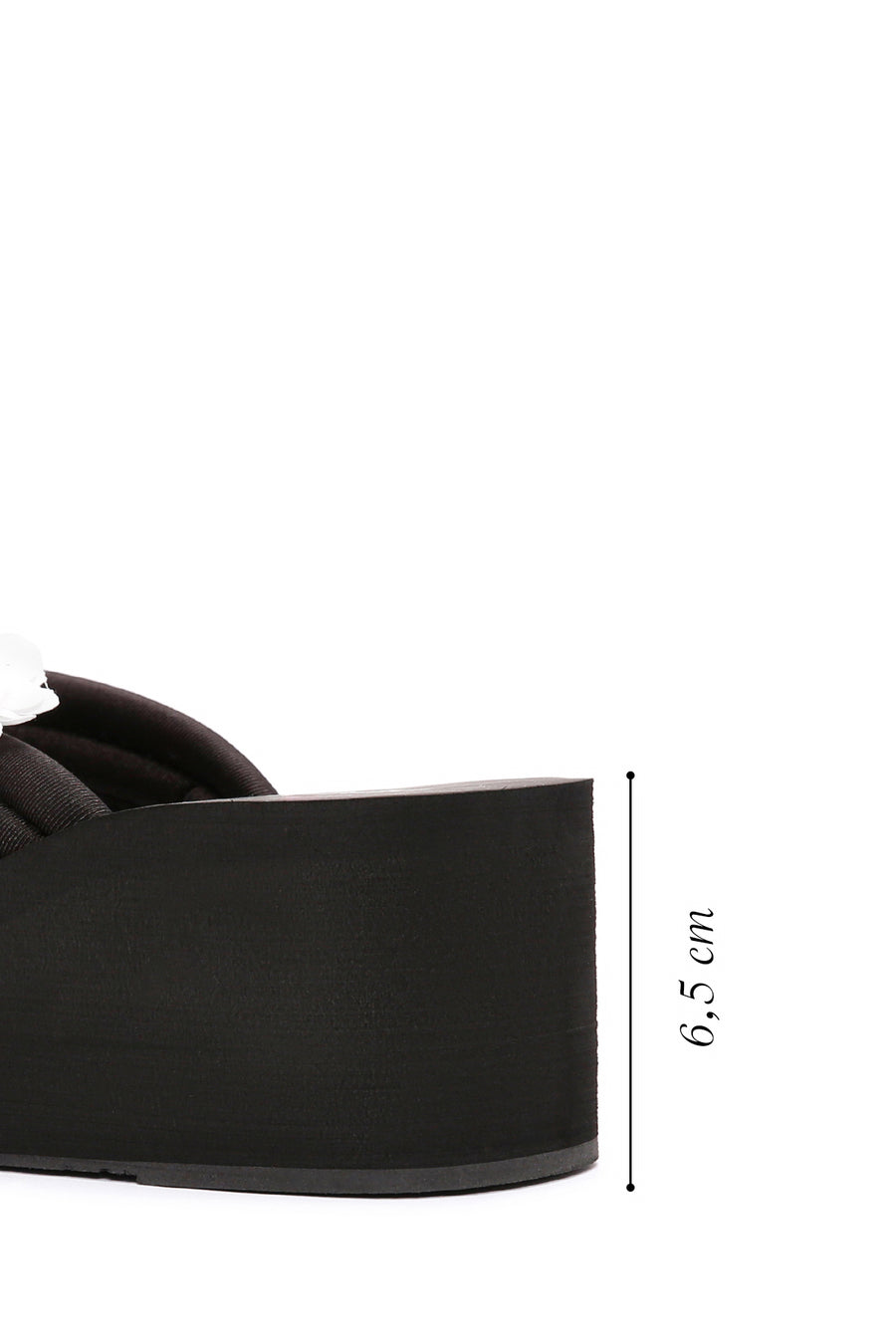 Women's Black Jelly Thick Soled Slippers
