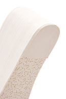 Women's White Jelly Filled Heeled Slippers | Derimod