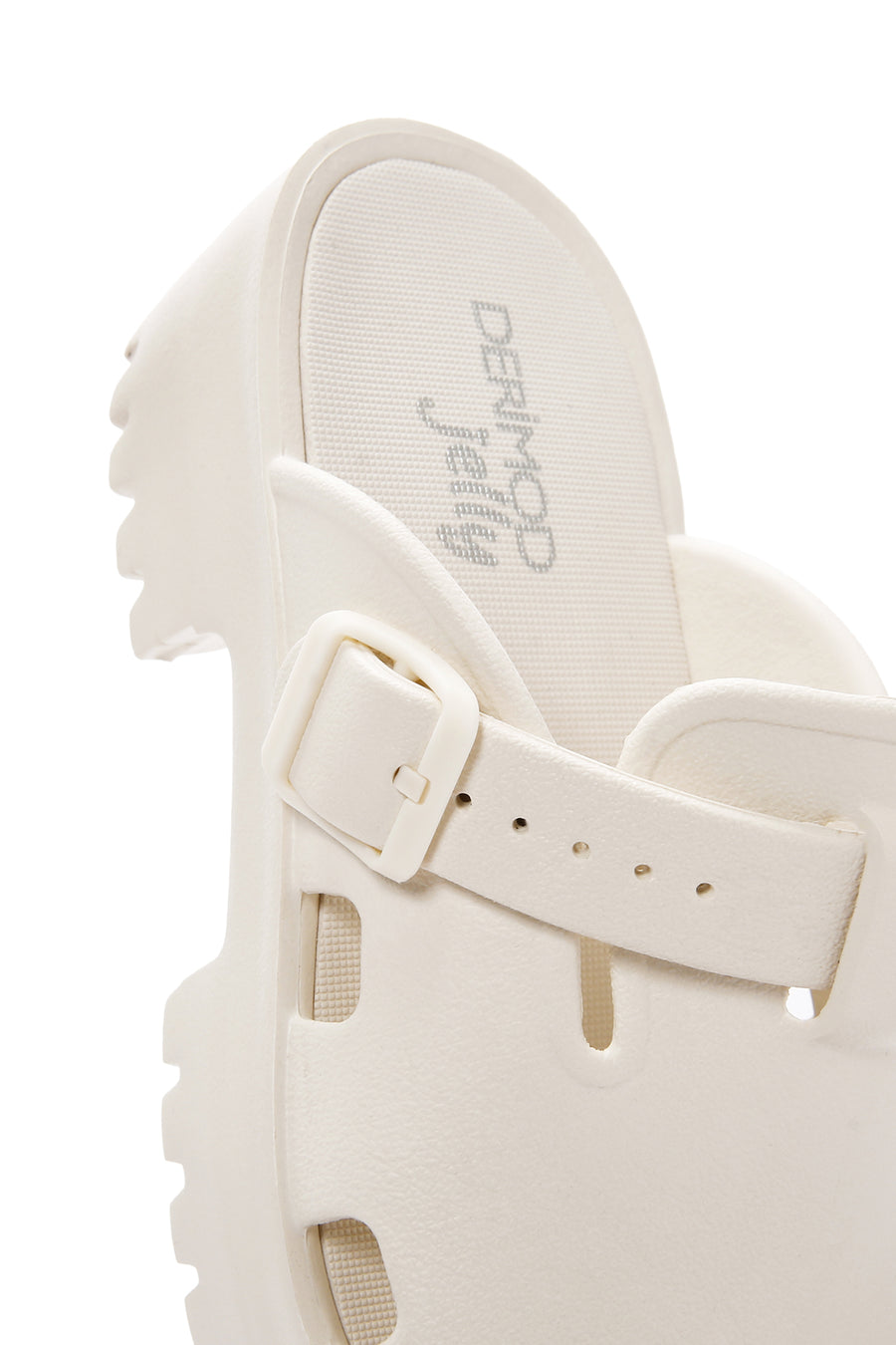 Women's White Jelly Thick Soled Slippers