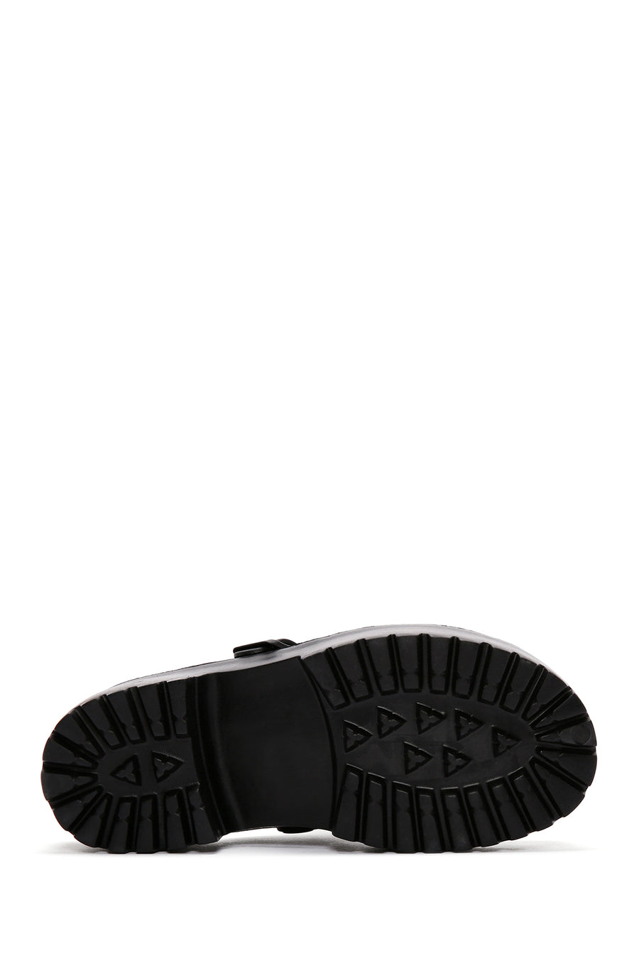 Women's Black Jelly Thick Soled Slippers