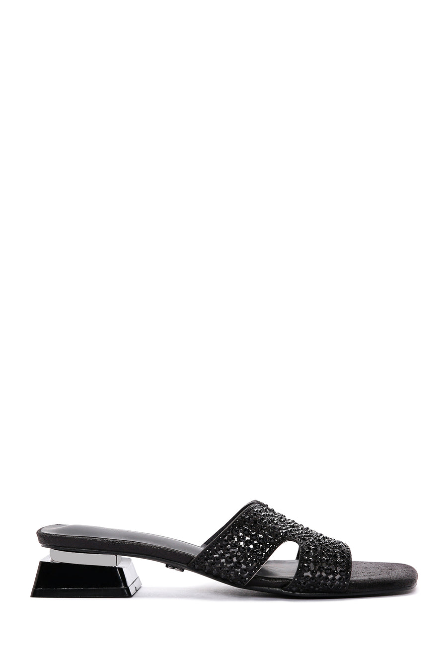 Women's Black Stone Slippers 24SFE493714 | Derimod