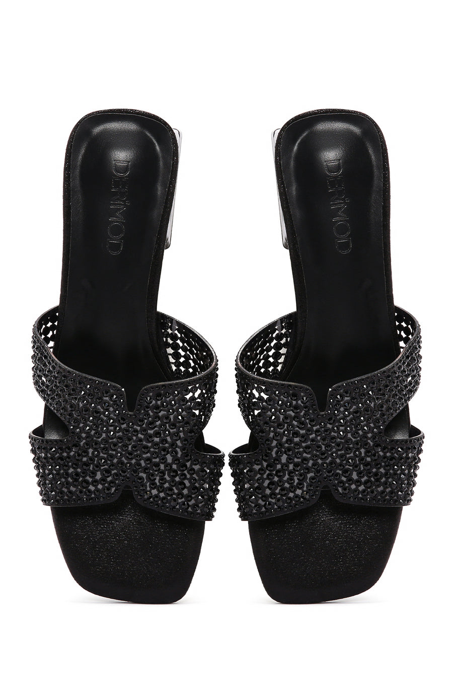 Women's Black Stone Slippers