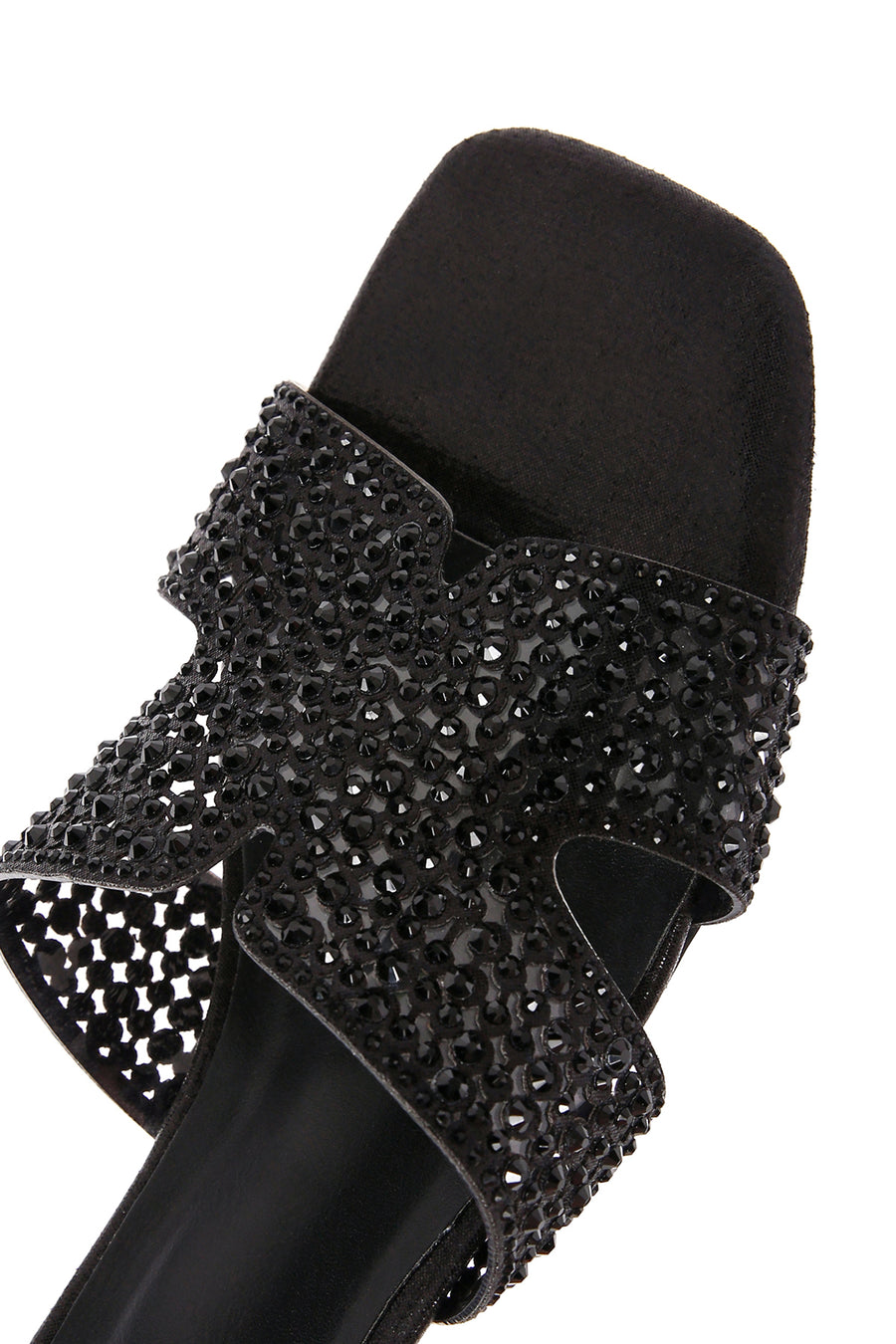Women's Black Stone Slippers