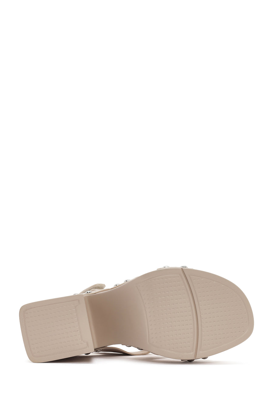 Women's Beige Strappy Platform Heeled Sandals