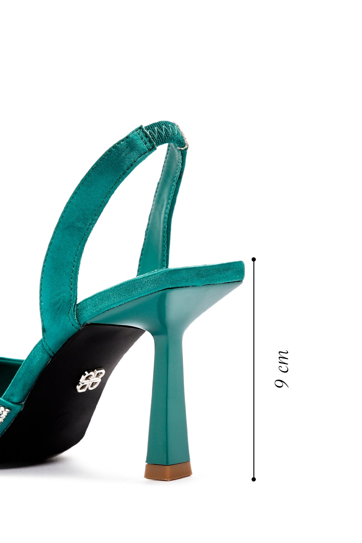 Kadın Yeşil Arkası Açık İnce Topuklu Ayakkabı