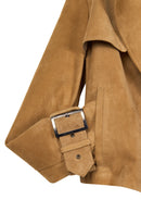 Portofino Kadın Camel Süet Deri Ceket | Derimod