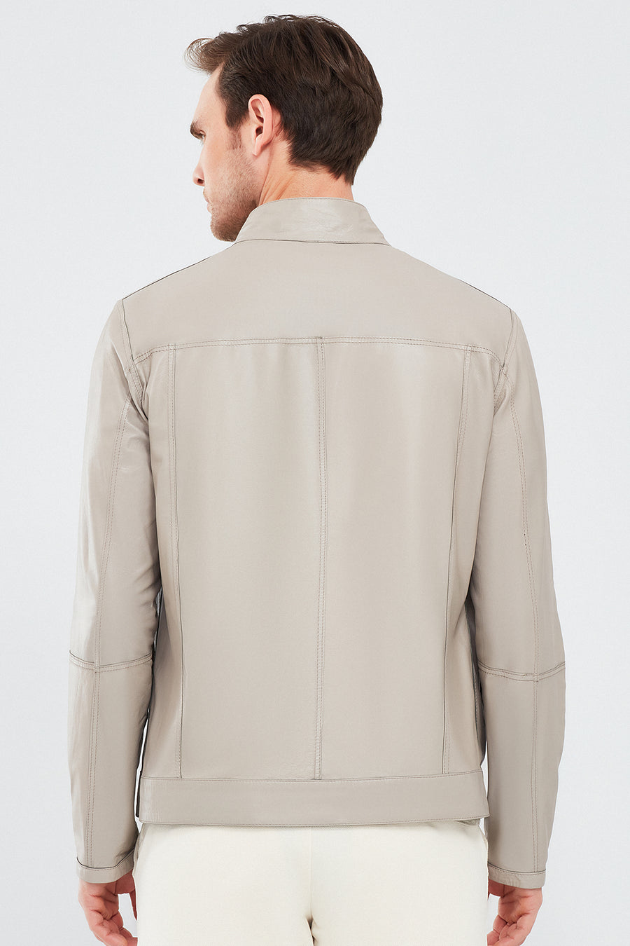 Rakitic Men's Green Double Sided Suede Leather Coat