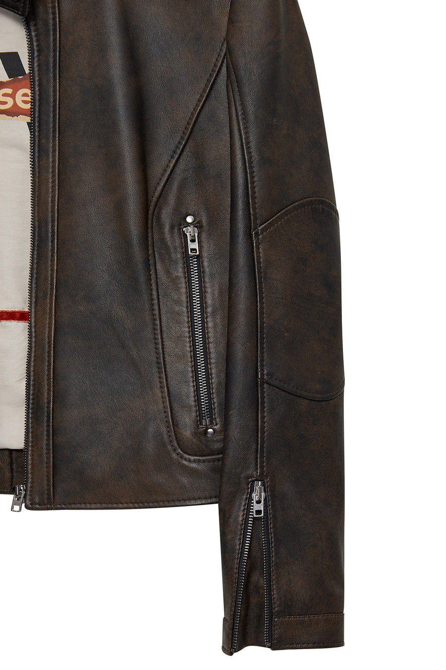 Glam Women's Brown Vintage Leather Jacket