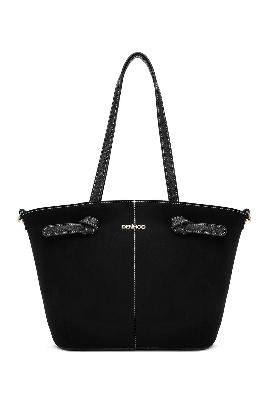 Women's Black Suede Shoulder Bag