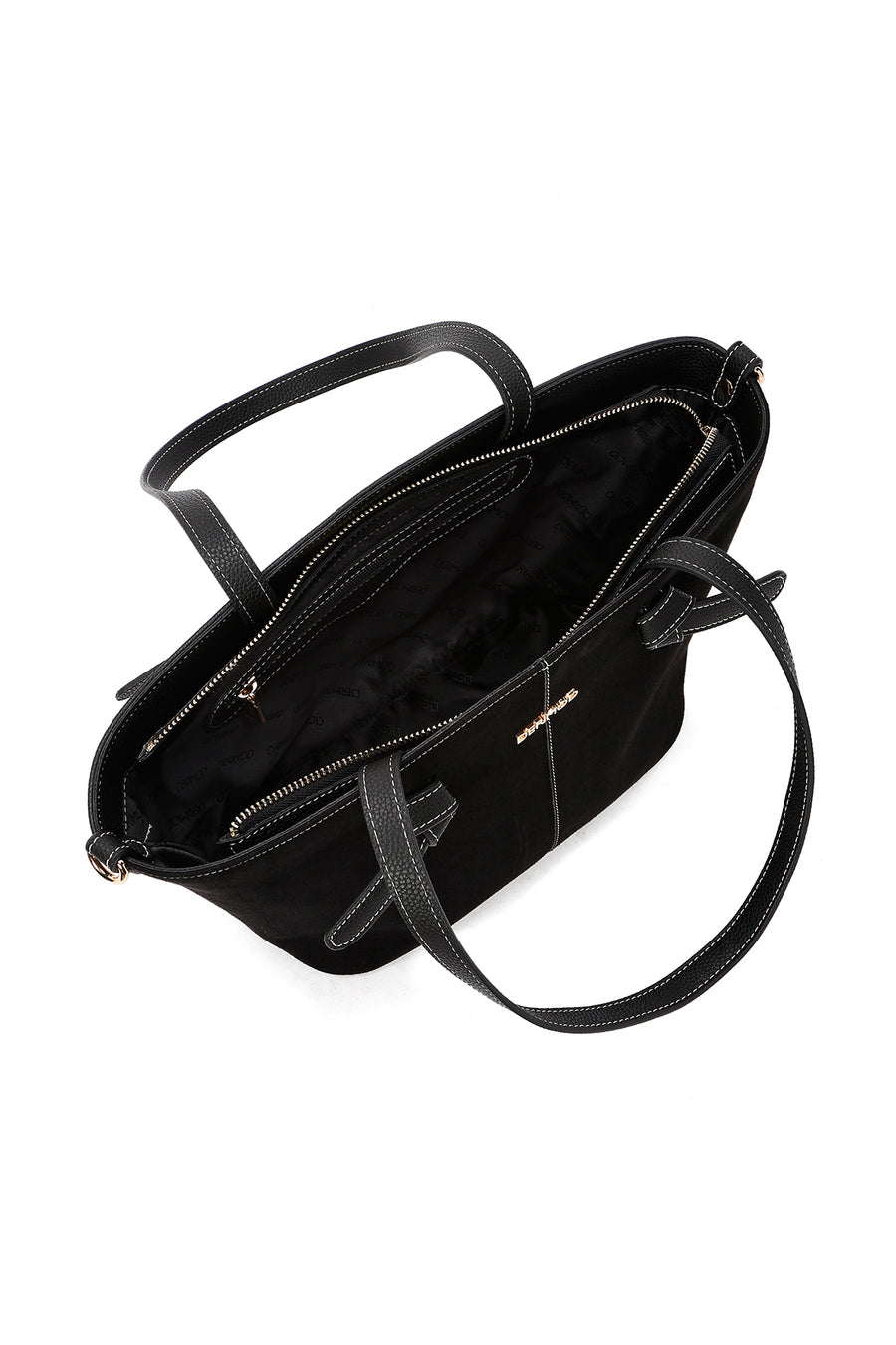 Women's Black Suede Shoulder Bag