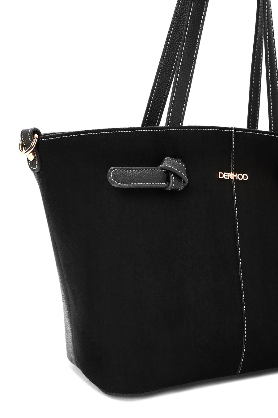 Women's Black Suede Shoulder Bag