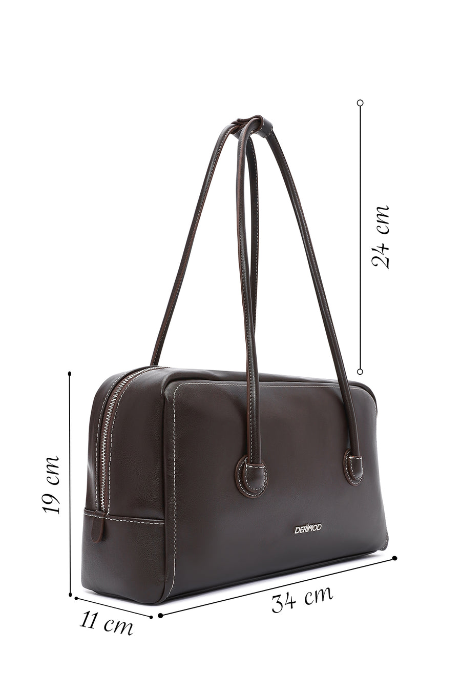 Women's Brown Classic Shoulder Bag