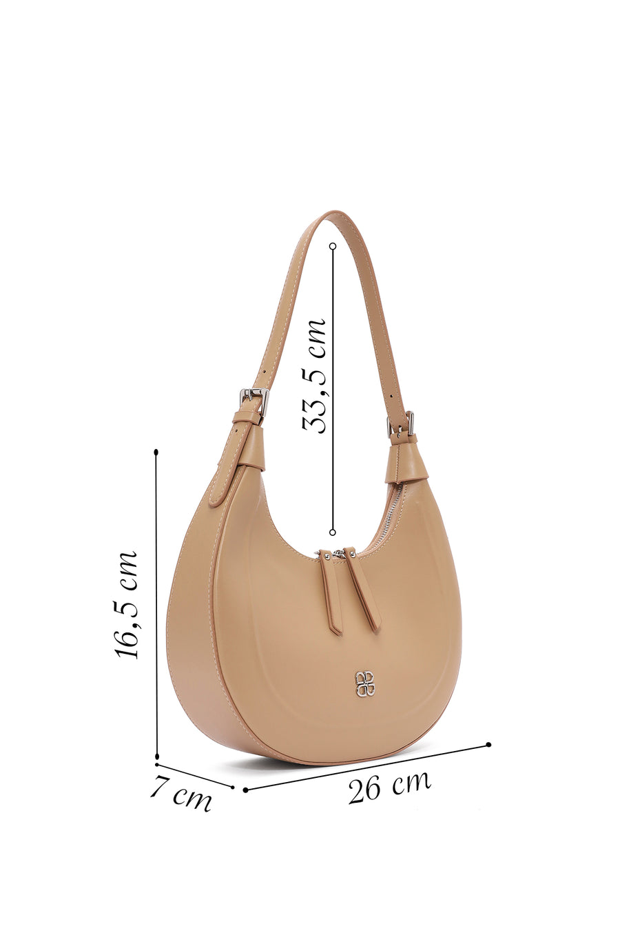 Women's Brown Classic Shoulder Bag