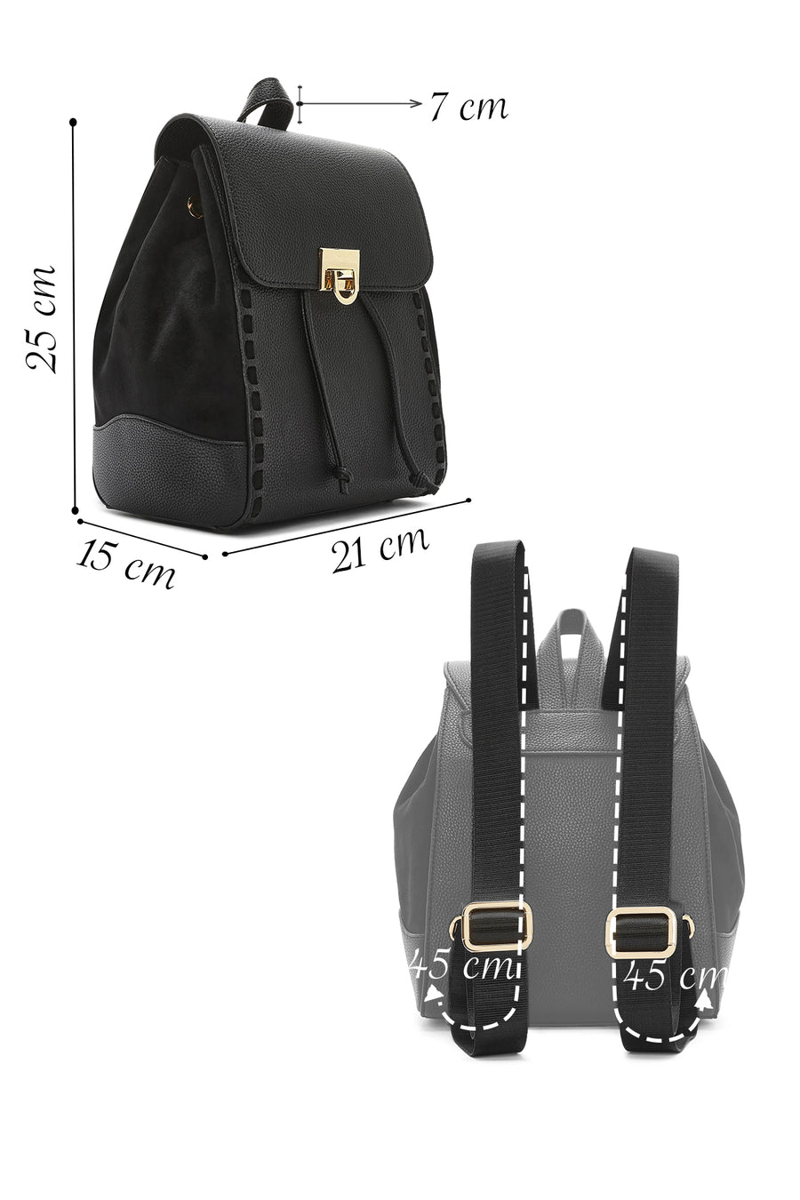 Women's Black Backpack