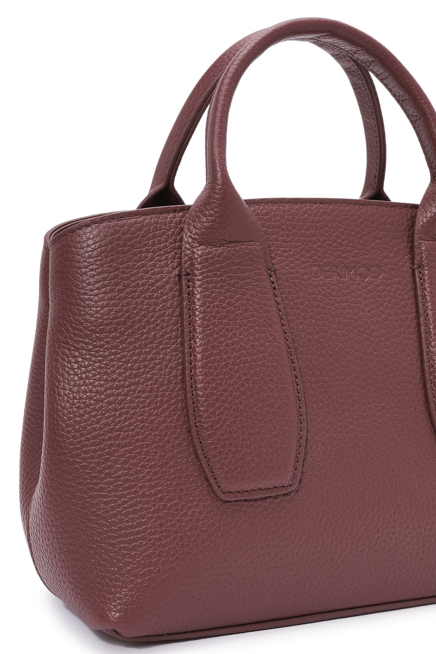 Women's Claret Red Long Strap Classic Leather Handbag