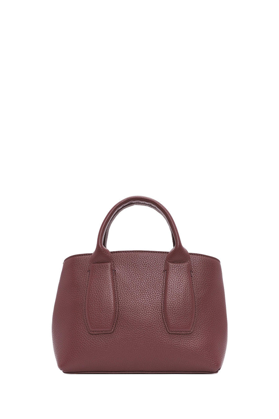 Women's Claret Red Long Strap Classic Leather Handbag