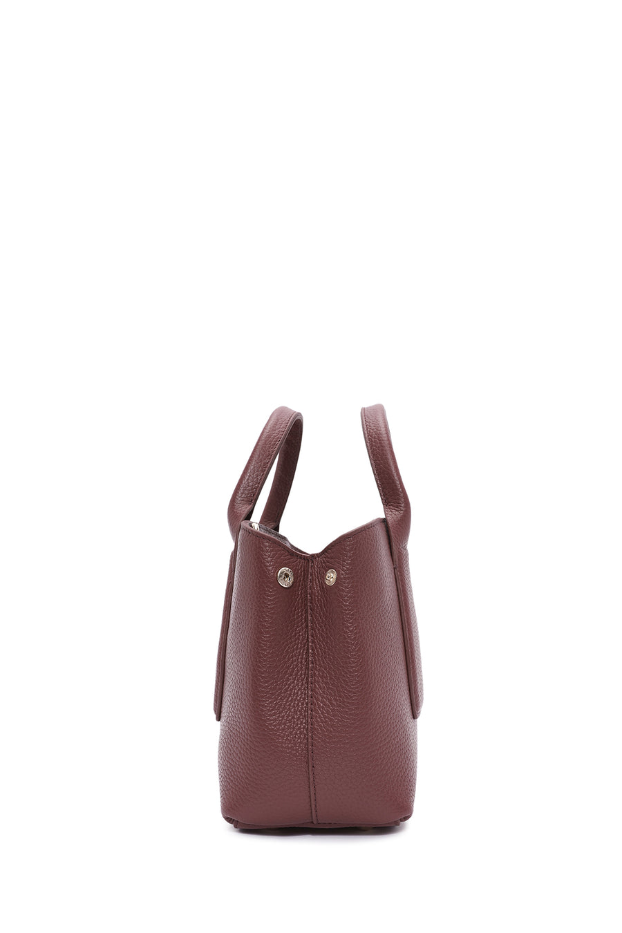 Women's Claret Red Long Strap Classic Leather Handbag