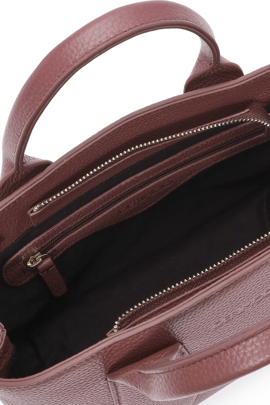 Women's Claret Red Long Strap Classic Leather Handbag